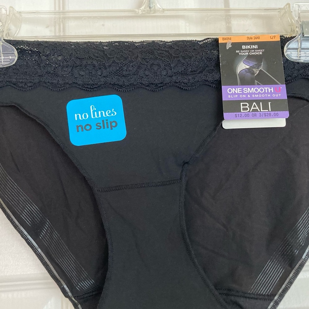 Bali Hipster undies women’s size 7 no lines underwear hip huggers comfort new